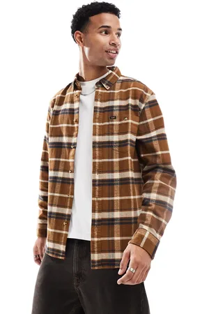 Lee Camisa color tostado a cuadros holgada de franela Riveted de -Marrón