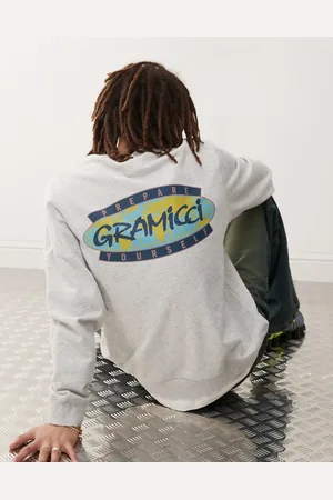 Gramicci Sudadera jaspeado con estampado gráfico "Prepare Yourself" de