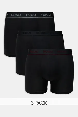 HUGO BOSS Pack de 3 calzoncillos bóxer negros de HUGO Bodywear