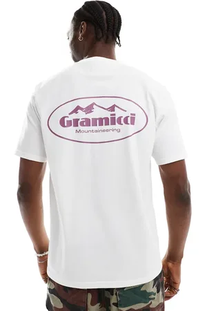 Gramicci Camiseta blanca con estampado gráfico Mountaineering de