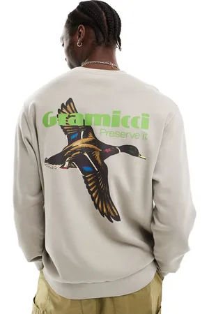 Gramicci Sudadera color avena con estampado gráfico "Preserve" de -Beis neutro