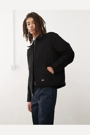 Dickies Chaqueta negra de pana Eisenhower de