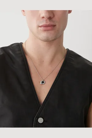 FADED FUTURE Collar con colgante de piedra efecto fundido de