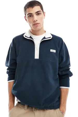 Hollister Sudadera con media cremallera y detalle de motivo de