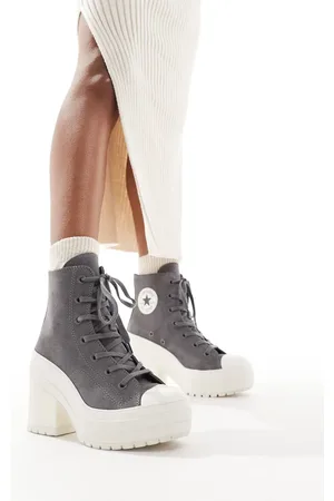 Converse Zapatillas grises con tacón Chuck 70 De Luxe Hi de