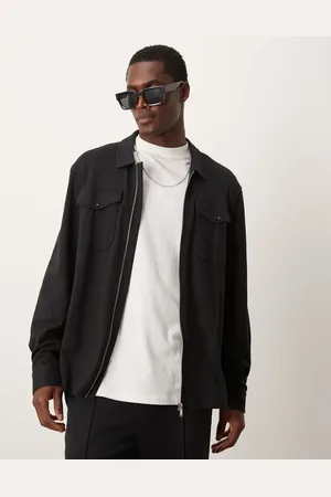 New Look Sobrecamisa negra de punto liso de (parte de un conjunto)