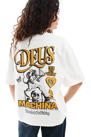 Deus Ex Machina Camiseta blanca con estampado gráfico "Joy" exclusiva de x ASOS