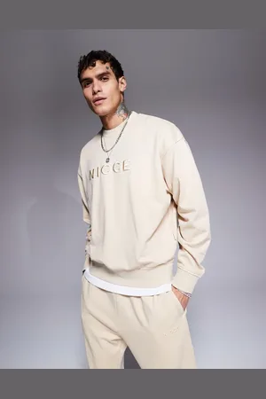 Nicce London Sudadera lavado con cuello redondo y logo de (parte de un conjunto)- neutro