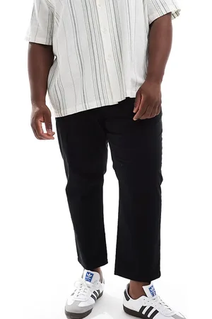 Only & Sons Pantalones chinos capri negros de Plus