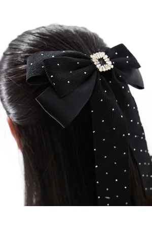Easilocks Lazo para el cabello negro con strass exclusivo de x ASOS