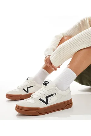 Vans Zapatillas de deporte hueso de ante con suela gruesa de goma Upland de
