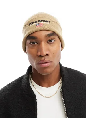 Ralph Lauren Gorro color tostado con logo de punto de la colección cápsula Sport de -Marrón