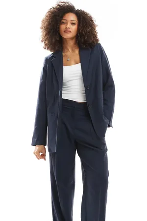 VERO MODA Americana de sastre con patrón de espiga de (parte de un conjunto)