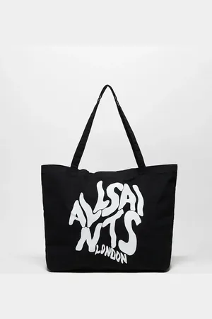 AllSaints Bolso tote negro con logo Orlando de