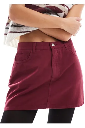 ASOS Minifalda vaquera de -Rojo