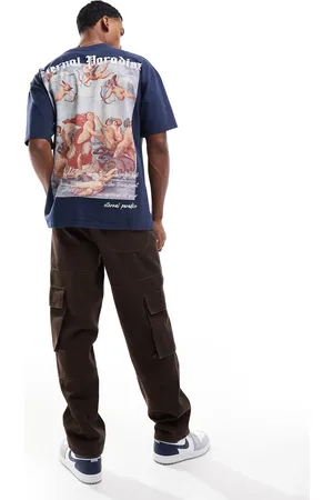 Liquor N Poker Camiseta extragrande con estampado "Eternal Paradise" en la espalda de