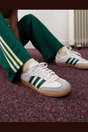 adidas Zapatillas de deporte blancas y verdes Samba OG de