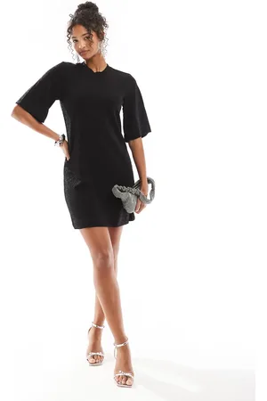 Object Vestido corto con acabado efecto purpurina de