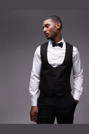 Topman Chaleco de esmoquin de corte slim de