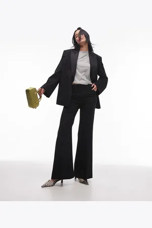 ARKET Pantalones de campana negros de esmoquin de (parte de un conjunto)