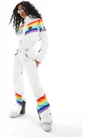 OOSC Traje de esquí Rainbow Road de -Blanco
