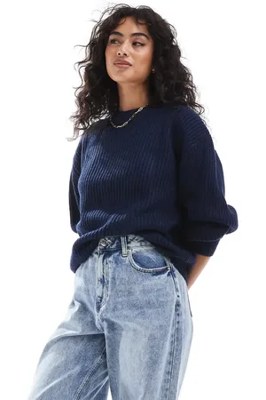 ASOS Jersey con cuello redondo de punto grueso de