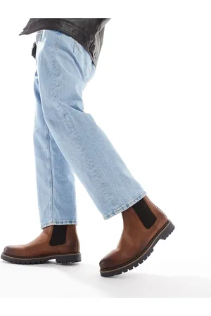 Schuh Botines Chelsea marrones de cuero Dawson de -Marrón