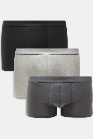 New Look Pack de 3 calzoncillos bóxer de color gris y multicolor de