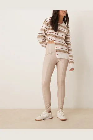 New Look Leggings blanco hueso de poliuretano de