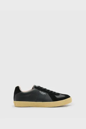 AllSaints Zapatillas de deporte negras de cuero Jamie de