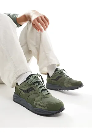 Saucony Zapatillas de deporte verdes y negras Originals Grid Shadow 2 de