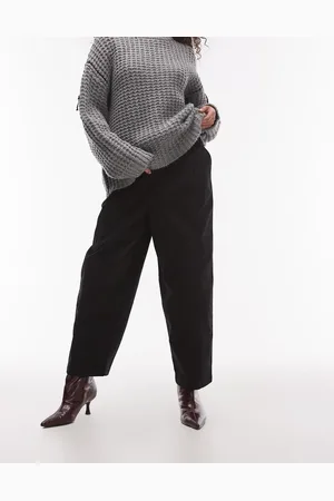 Topshop Pantalones negros de estilo casual y corte globo de