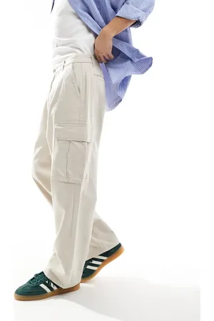 Only & Sons Pantalones cargo beis de corte suelto de -Neutro