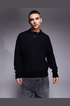 ASOS Jersey de corte cuadrado extragrande con cuello redondo de punto de