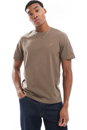 Farah Camiseta marrón áceo Danny de