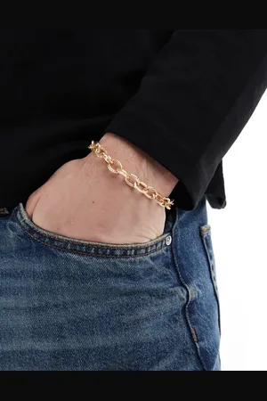 ASOS Pulsera dorada de cadena de