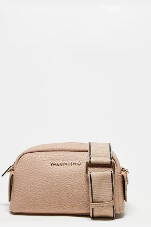VALENTINO Bandolera pequeña cuadrada texturizada Blossom de Valentino- neutro