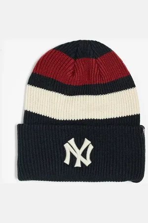 47 Brand Gorro a rayas de colores con detalle en contraste de los NY Yankees de punto de