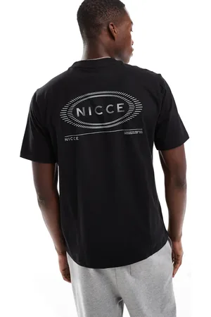 Nicce London Camiseta negra con logo estampado en la espalda de
