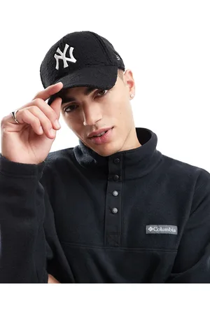 New Era Gorra negra con diseño de los NY Yankees de borreguito 9Forty de