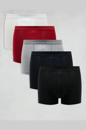 ASOS Pack de 5 calzoncillos de varios colores con cinturillas lisas de