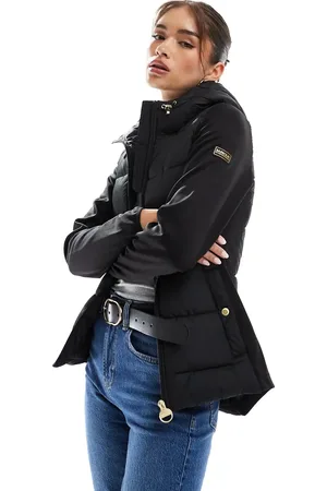 Barbour Chaqueta guateada con mangas de tejido de sudadera Bondar de