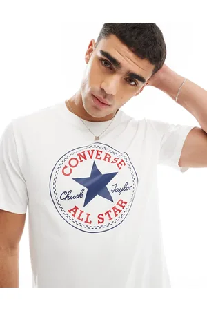 Converse Camiseta blanca con parche Chuck de