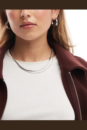 Pieces® Collar de dos hileras de cadenas de