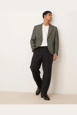 ASOS Americana negra de corte estándar de bouclé de