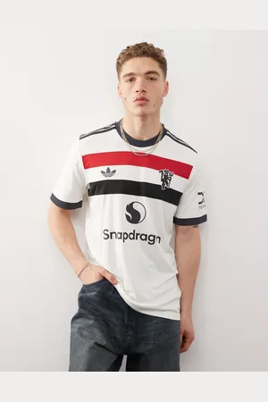 adidas Camiseta blanco , roja y azul unisex de la tercera equipación del Manchester United de la temporada 24/25 de adidas Football