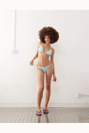 Monki Braguitas de bikini anudadas a los laterales Mix & Match de