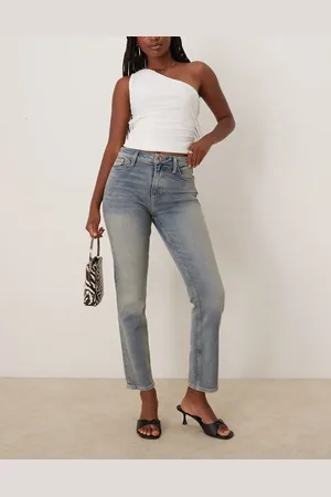 River Island Vaqueros azules de corte slim con lavado medio de