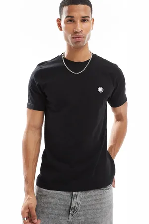 Pretty Green Camiseta negra con logo de
