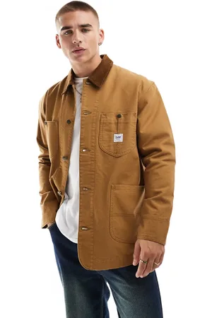 Lee Chaqueta color tostado de corte suelto y estilo worker de lona de -Marrón